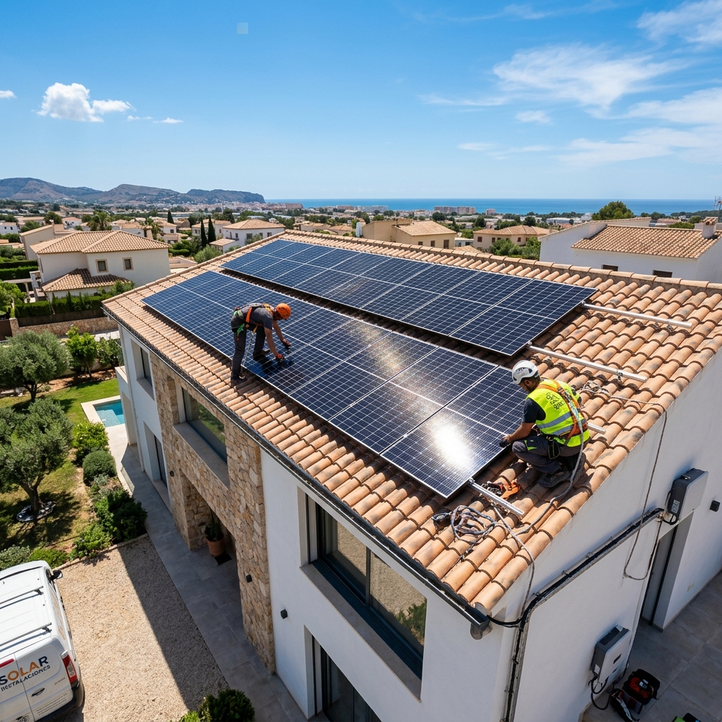 Instalación de placas fotovoltaicas